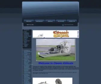 Classicairboats.com(Thank you for visiting Classic Airboats. Classic Airboats) Screenshot