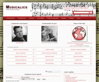Classical-Composers.org(Classical Composers Database) Screenshot