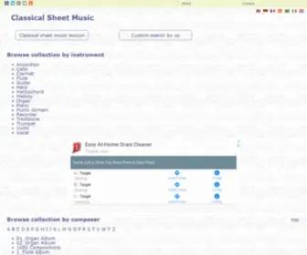 Classical-Sheet-Music.eu(Free Classical Sheet Music) Screenshot