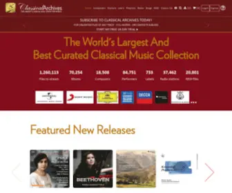 Classicalarchives.com(Classical Music on Classical Archives) Screenshot