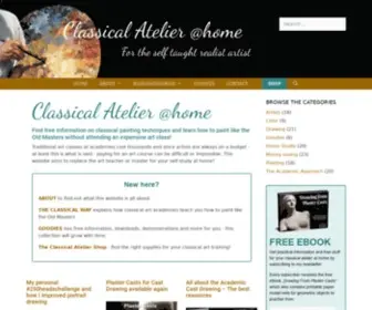 Classicalatelierathome.com(Learn to paint like the Old Masters) Screenshot