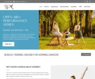 Classicalballet.net(Classical Ballet Academy) Screenshot