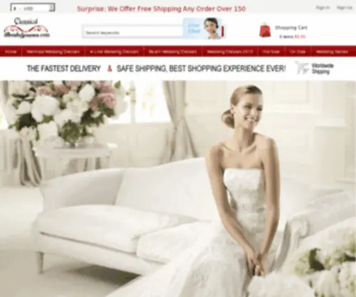 Classicalbridalgowns.com(De beste bron van informatie over classicalbridalgowns) Screenshot