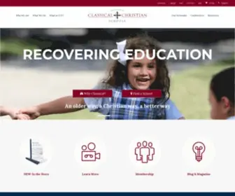 Classicalchristian.org(The association of classical christian schools accs) Screenshot