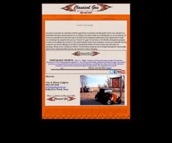 Classicalgasmotors.com(Classical Gas Motors specializing in the sale and purchase of Classic Cars) Screenshot