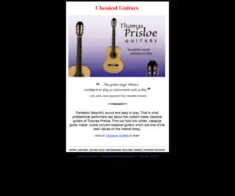 Classicalguitarbuilder.com(Classical Guitars) Screenshot