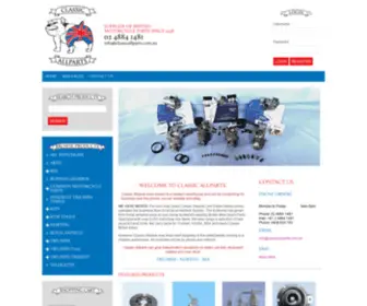 Classicallparts.com.au(Classic Allparts) Screenshot