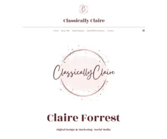 Classicallyclaire.net(Classically Claire) Screenshot