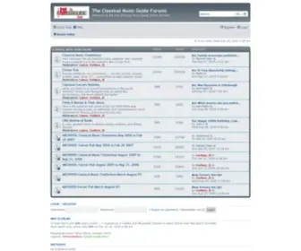ClassicalmusicGuide.com(The Classical Music Guide Forums) Screenshot