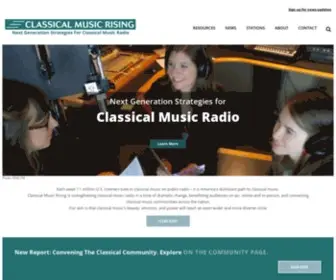 Classicalmusicrising.org(Classical Music Radio Stations) Screenshot