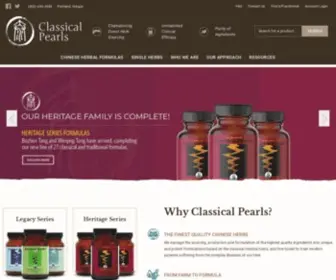 Classicalpearls.org(Classical Pearls Herbal Formulas) Screenshot