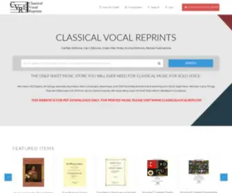 Classicalvocalreprints.com(Classical Vocal Reprints) Screenshot