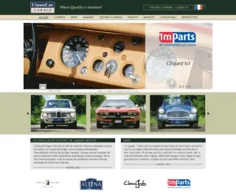 Classicargarage.fr(ClassicarGarage vente des voitures de collection) Screenshot