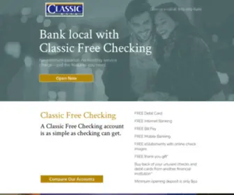 Classicbankchecking.com(Classic Bank) Screenshot