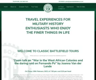 Classicbattlefieldtours.com(Classic Battlefield Tours) Screenshot