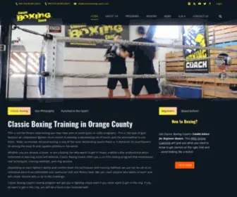 Classicboxingcoach.com(Boxing Training Near Me in OC) Screenshot