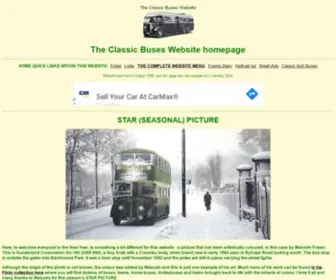Classicbuses.co.uk(The Classic Buses Website) Screenshot