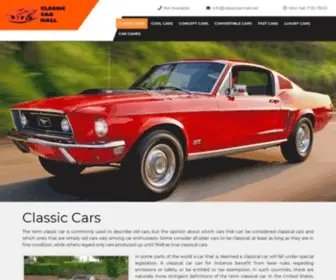 Classiccarmall.net(Classic car classifieds) Screenshot