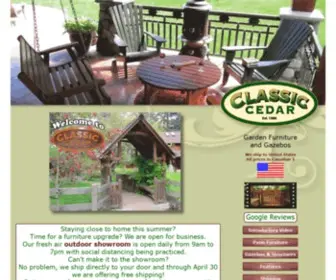 Classiccedar.com(Patio Furniture) Screenshot