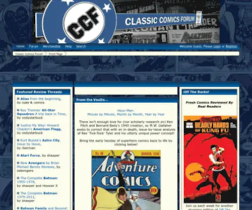 Classiccomics.org(Front Page) Screenshot