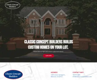 Classicconceptbuilders.com(Custom Builders in Northern VA) Screenshot