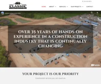 Classicconstructioninc.com(Honest Services & Quality Construction) Screenshot