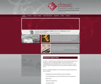 Classicconveyancing.com.au(Settlement Agents Perth) Screenshot