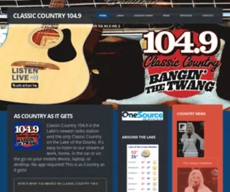 Classiccountry1049.com(Classic Country 104.9 Lake Of The Ozarks) Screenshot
