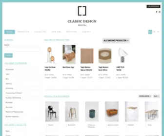 ClassiCDesignrental.be(Classic Design Rental) Screenshot