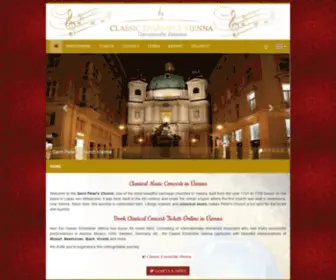 Classicensemblevienna.com(Safe Online Booking Classical Concert Tickets) Screenshot