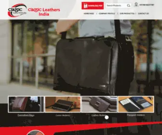 Classicexim.com(CLASSIC LEATHERS INDIA) Screenshot