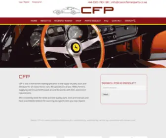 ClassicFerrariparts.co.uk(Classic Ferrari Parts) Screenshot