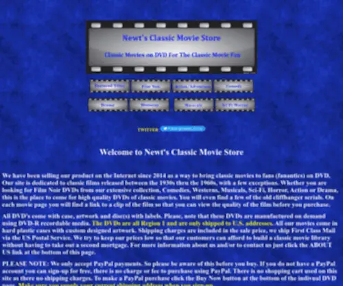 ClassicFilmsonDVD.com(Classic Movies on DVD) Screenshot