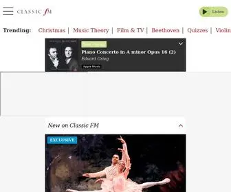 ClassicFm.com(Classic FM) Screenshot