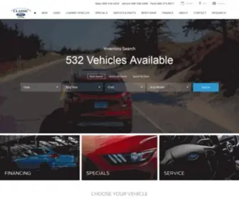 ClassicFordcolumbia.net(Classic Ford Lincoln of Columbia) Screenshot