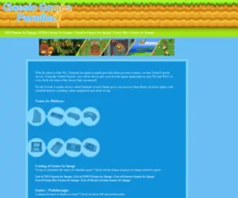 ClassicGamesparadise.com(Classic Games Paradise) Screenshot