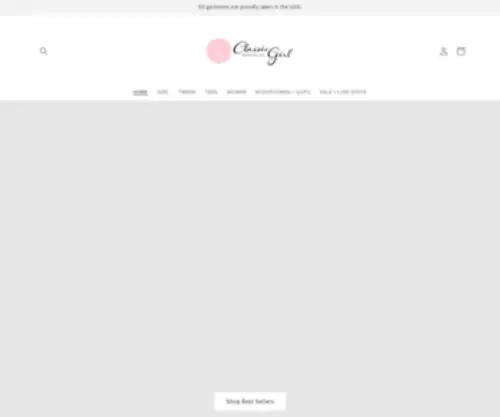 ClassicGirl.com(Classic Girl Clothing) Screenshot