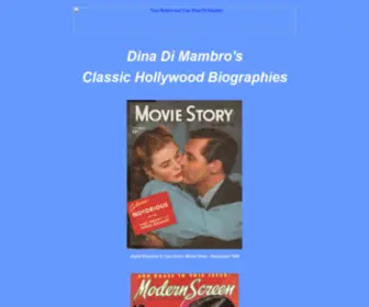 Classichollywoodbios.com(Classic Film Stars by Dina Di Mambro) Screenshot