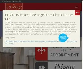 Classichomes.com(New Homes in Colorado Springs Colorado) Screenshot