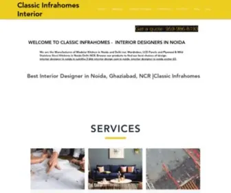 Classicinfrahomesinterior.com(Best Interior Designers in Noida) Screenshot