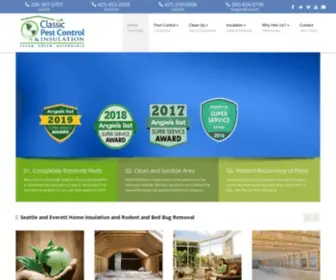 Classicinsulation.com(Classic Pest Control Home) Screenshot