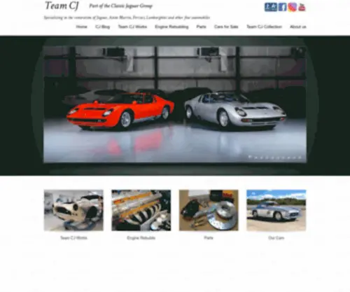 ClassicJaguar.com(Home of Classic Jaguar and Team CJ) Screenshot