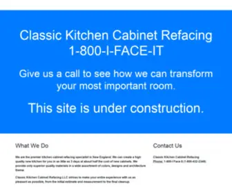 Classickitchencabinetrefacing.com(Home for kitchen cabinet refacing) Screenshot