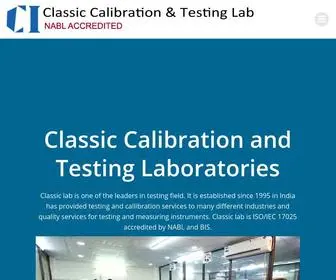 Classiclabindia.com(NABL Accredited Laboratories) Screenshot