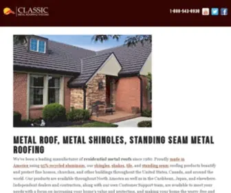 Classicmetalroofingsystems.com(Metal Roof) Screenshot
