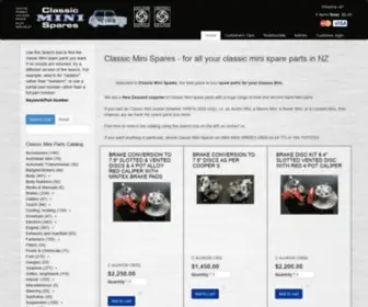 Classicminispares.co.nz(Buy spare parts for classic Mini cars) Screenshot