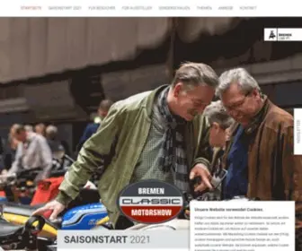 Classicmotorshow.de(Bremen Classic Motorshow) Screenshot