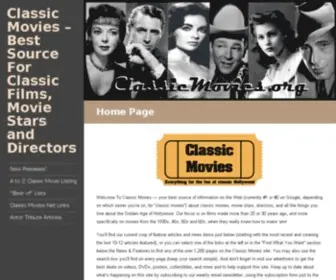 Classicmovies.org(Classic Hollywood) Screenshot