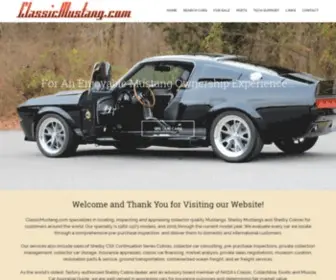 Classicmustang.com(Classic Mustangs for Sale) Screenshot