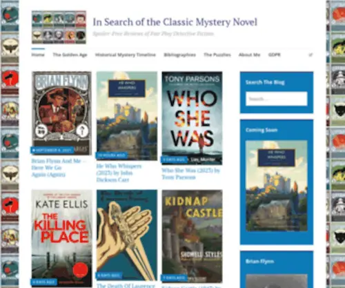 Classicmystery.blog(In search of the classic mystery novel) Screenshot